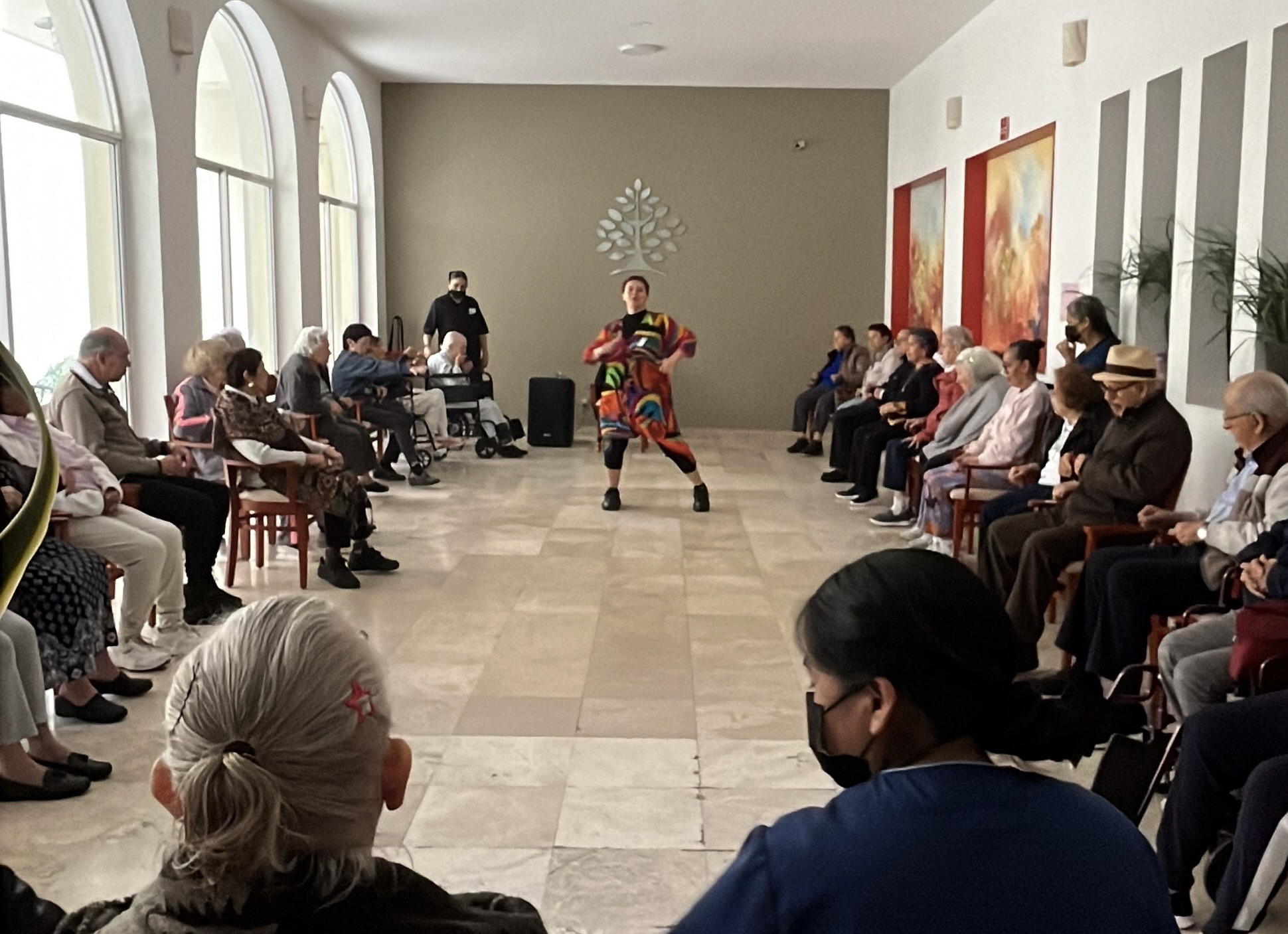 Descansa en una casa de retiro
